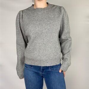 TULAROSA Josephine Sweater in Grey Knit Crew Neck‎ Heavyweight Thick